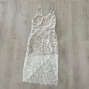 White lace dress